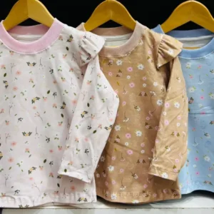 Camiseta Flores Manga larga